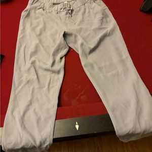 Lululemon On the Fly Pants size 12 Silver Drop
